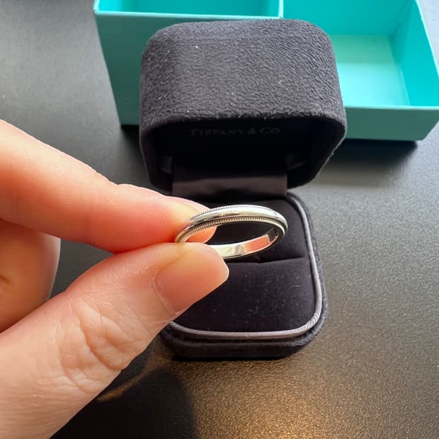 티파니 밀그레인 플래티넘 3mm 12.5호