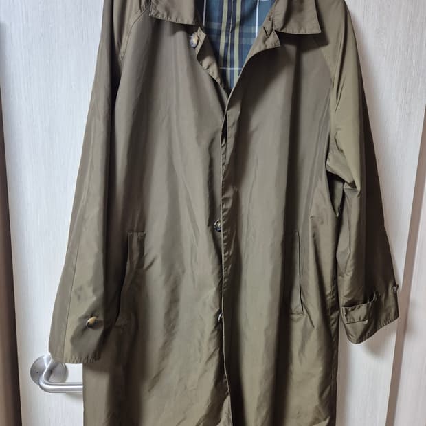 (정품) 버버리 나일론 코트 싱글코트 트렌치코트 라지
