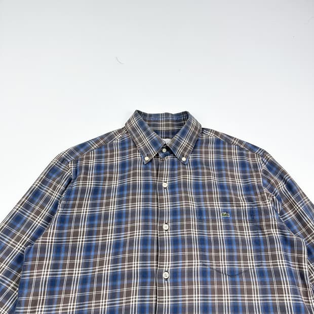 라코스테 크록 포켓 체크셔츠 (M)