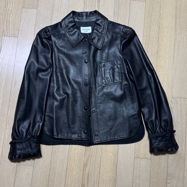 (급처) juicy couture 쥬시 꾸뛰르 리얼 레더 자켓