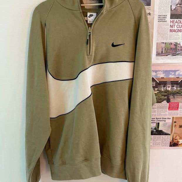나이키 반집업 후드티