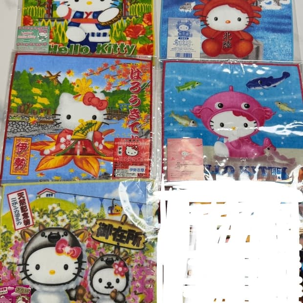 고전 키티 핸드타올 (손수건) 고전 키티 손수건 개별금액