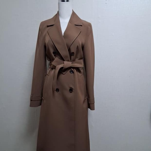 모르간 트렌치코트 카멜브라운 트렌치코트 여성4455