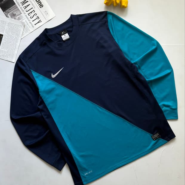 Nike 나이키 빈티지 롱슬리브 블루 져지 