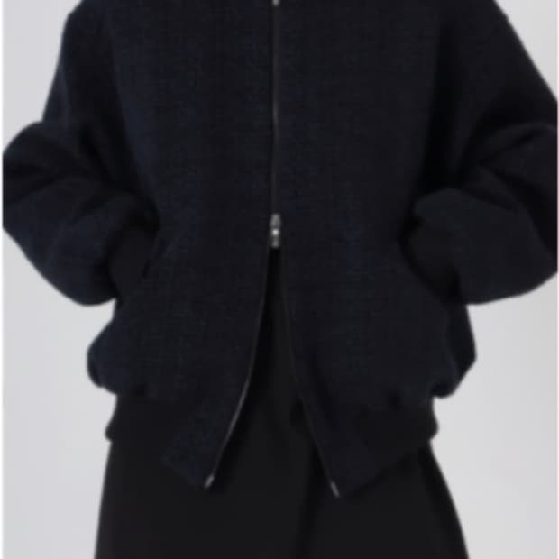 트리밍버드 트위드 블루종 미드나잇블루