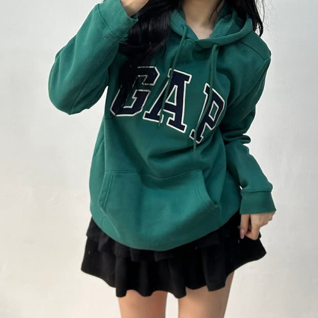 Gap 갭 파스텔 그린 폭닥 스웨트셔츠 후드티(M)