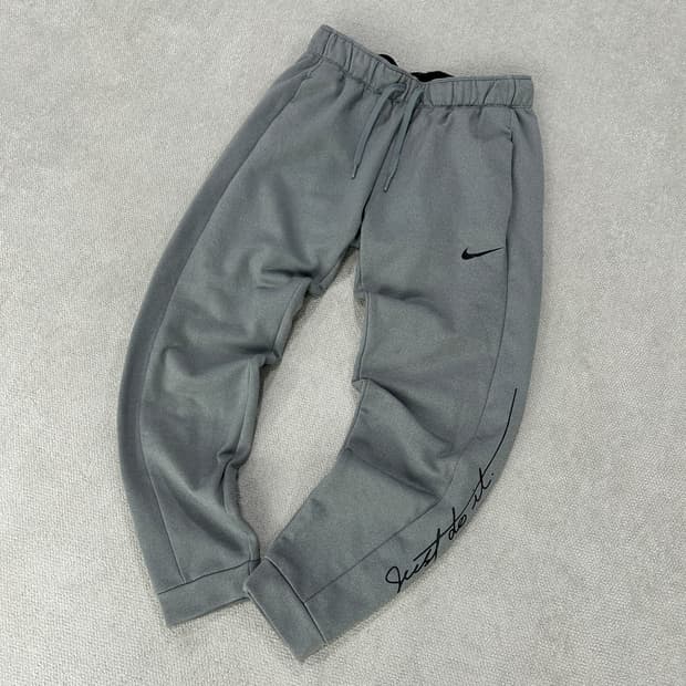 나이키 회색 기모 바지 