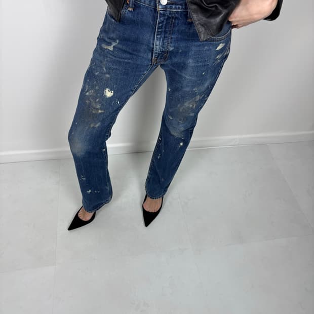 LEVIS 517 WASHED DIRTY PAINTING