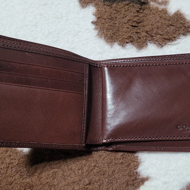 COACH 올드 코치 남성용 가죽 반지갑(새제품)