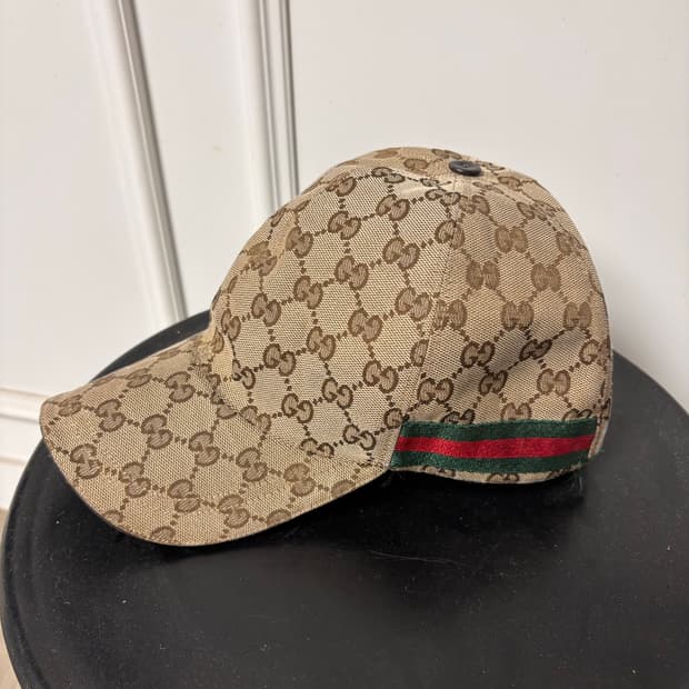 구찌 GG 로고 볼캡 모자 L