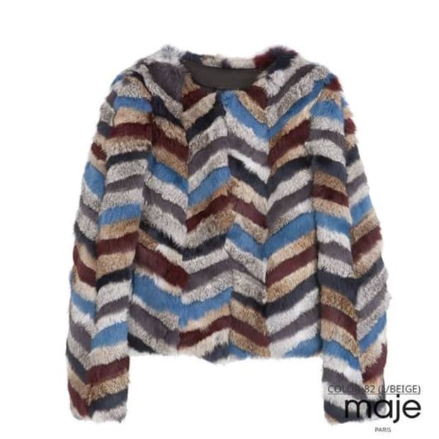 MAJE 마쥬 유인나 래빗퍼 자켓 2사이즈