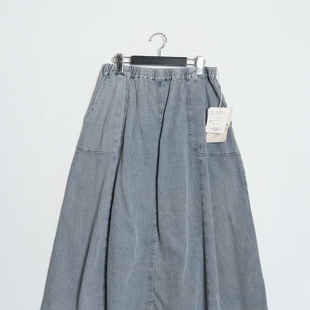 RAM LOSSA LightDenim Flared Skirt (28~29
