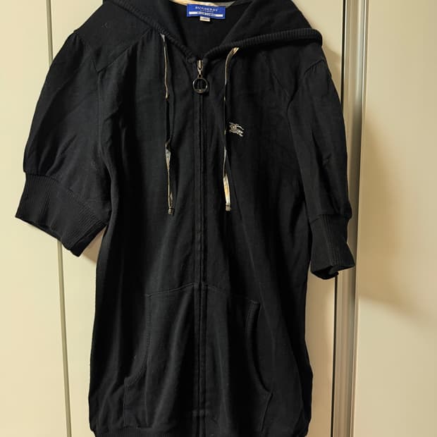 버버리 블루라벨 반팔 후드집업