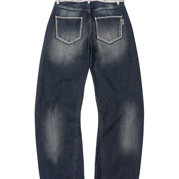 [XL] 스컬프터 Beaded Waist Denim Pants