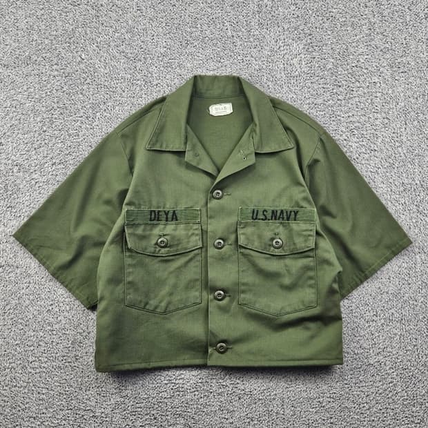 US NAVY 컴뱃 필드 셔츠 크롭커스텀 ( M추정 ) / 11910