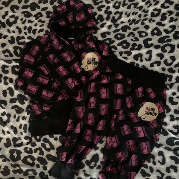 Baby shoop 갸루 y2k 펑크 로고 셋업