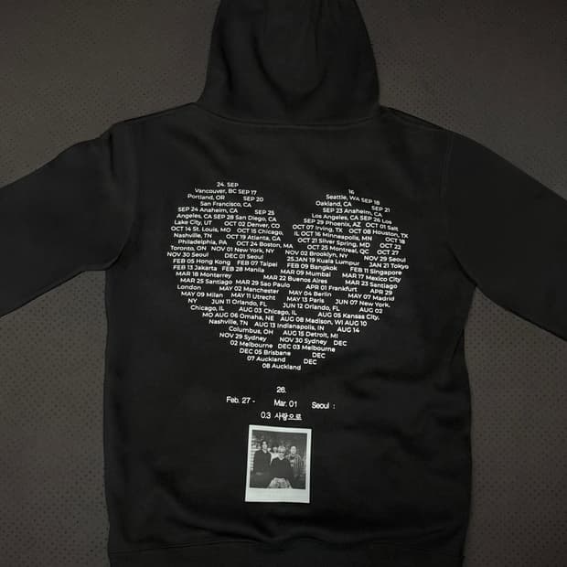 웨이브투어스 엠디 사랑으로 후드 블랙 L