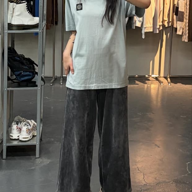 스톤아일랜드 로고패치 반팔 A2371