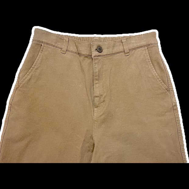 무인양품 여성 베이지 코튼 팬츠 L