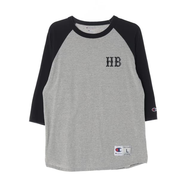챔피온 HB 로고 배색 나그랑 7부 티셔츠 L
