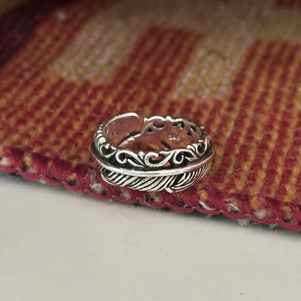 Feather 925Silver Ring🪶