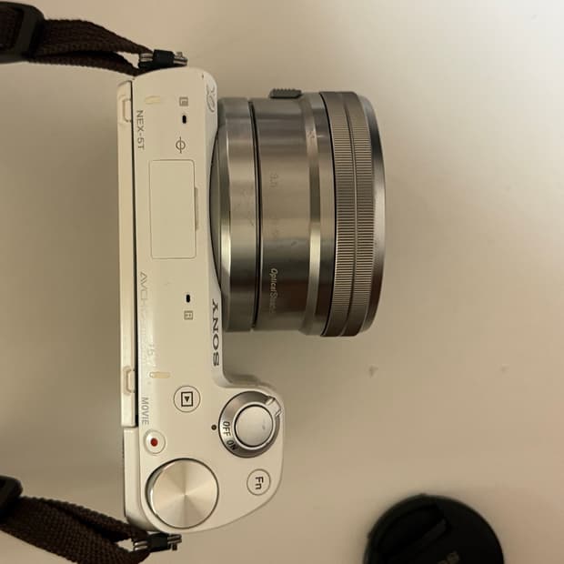 소니 NEX-5T 화이트 미러리스 카메라