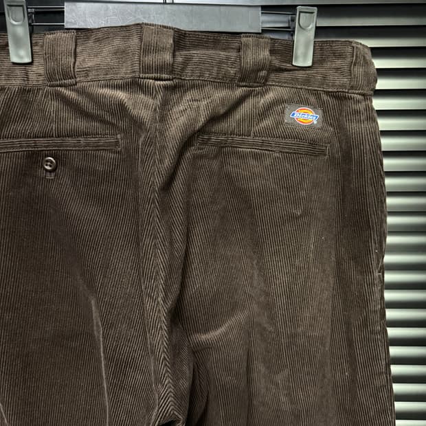 디키즈 골덴 코듀로이 브라운 874 일자 세미 와이드 워크 팬츠 32