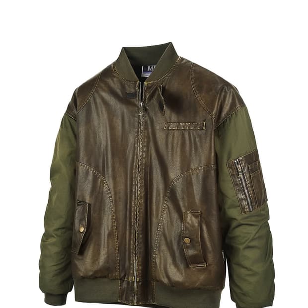 SVDDXNLY 가죽 재킷