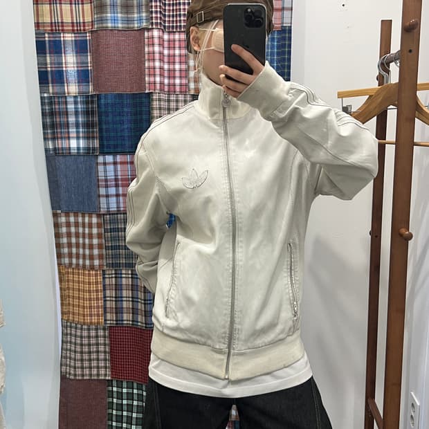 아디다스 화이트 레더 져지