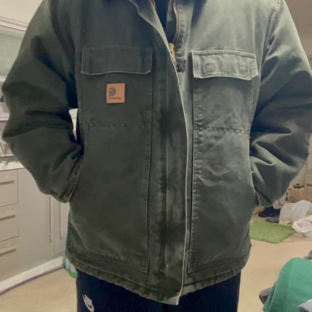 칼하트 C26 L mos 모스그린 샌드스톤 A148 후드 세트