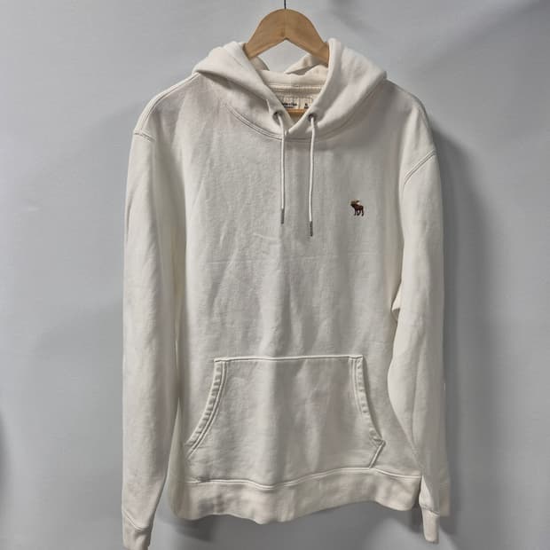 *무료배송* 아베크롬비 화이트 후드티 XL사이즈(상태A급)