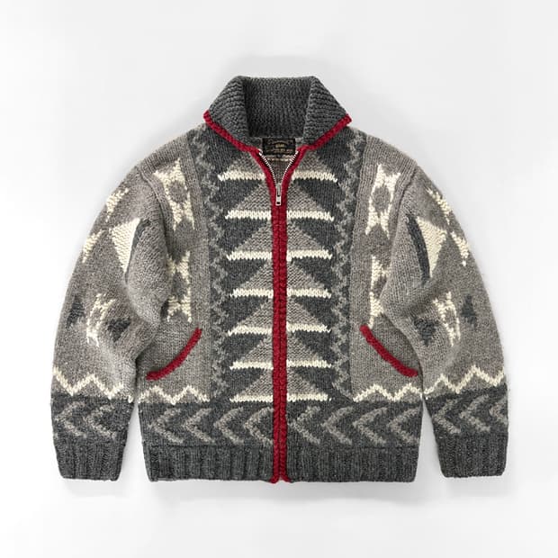 빈티지 패턴 코위찬 스웨터