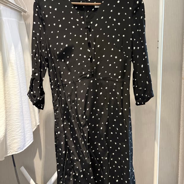 소매 7부 미디원피스