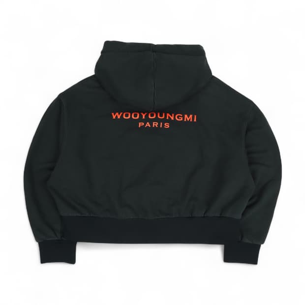 우영미 20fw 시그니처 크롭 후드티