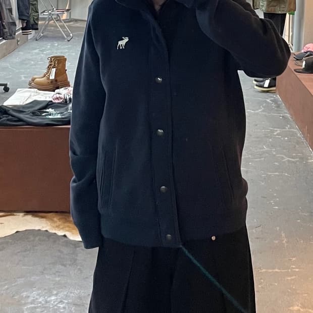 아베크롬비 버튼 네이비 가디건 스웻셔츠 H1662