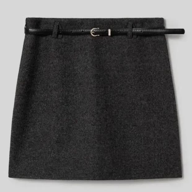 (새상품)  에잇세컨즈 울라이크 미니 스커트 겨울 치마