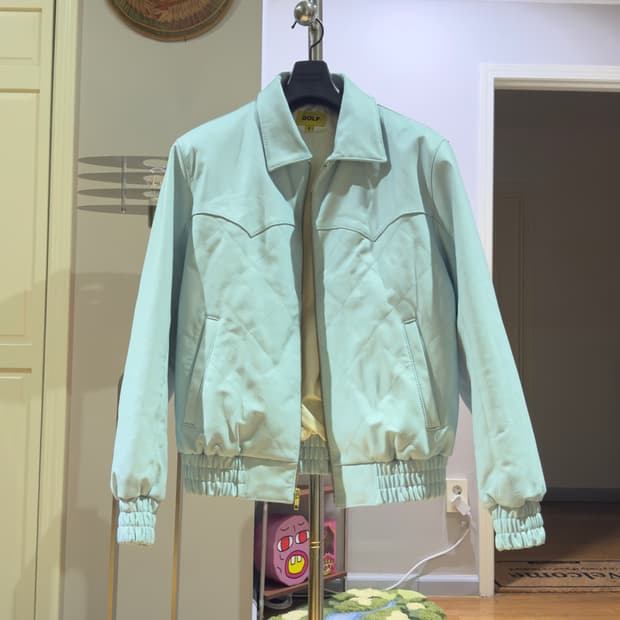 골프왕 Golf Wang Quilted Leather Jacket