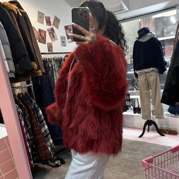 사가폭스 레드 맥시 퍼자켓L