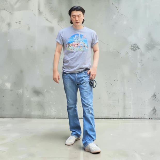 오리지널 디즈니 반팔티 made in usa