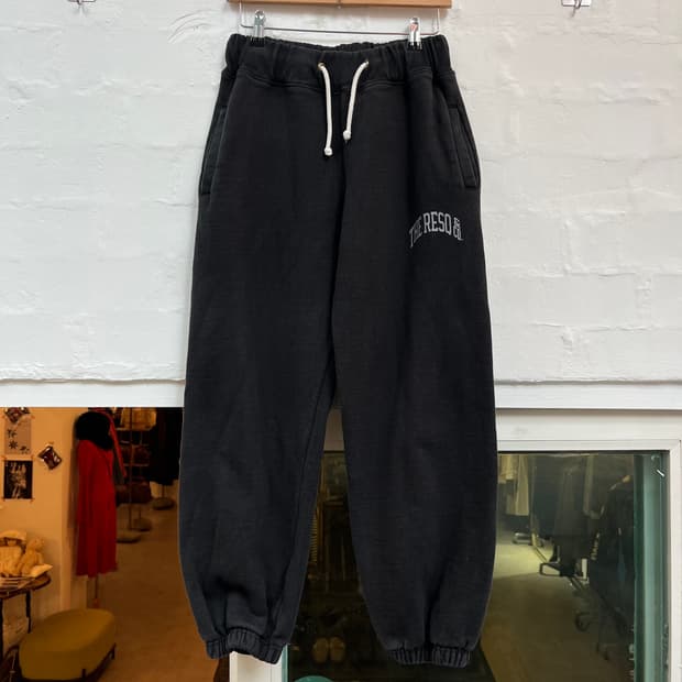 The Resq 밴딩 조거 스웨트 팬츠 블랙 S