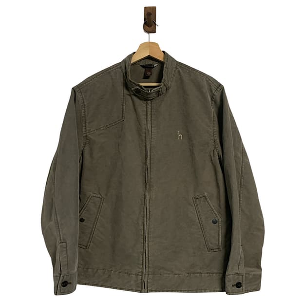 헤지스 코튼 블루종 자켓 100