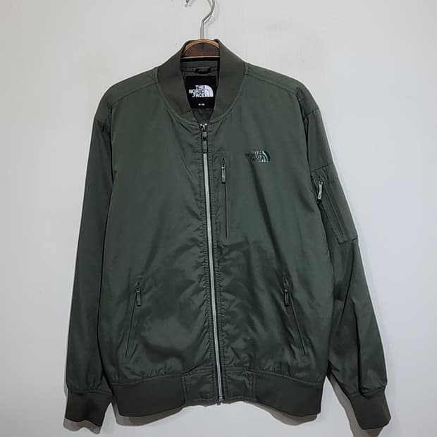 (M) 노스페이스 블루종 점퍼 카키 바람막이 아웃도어 자켓 