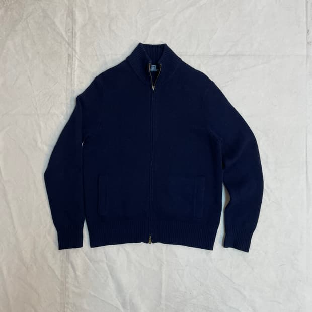 폴로 니트 집업