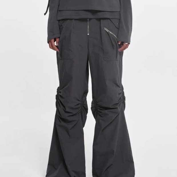 나체 EXPOSURE ZIP DETAIL PANTS (차콜)