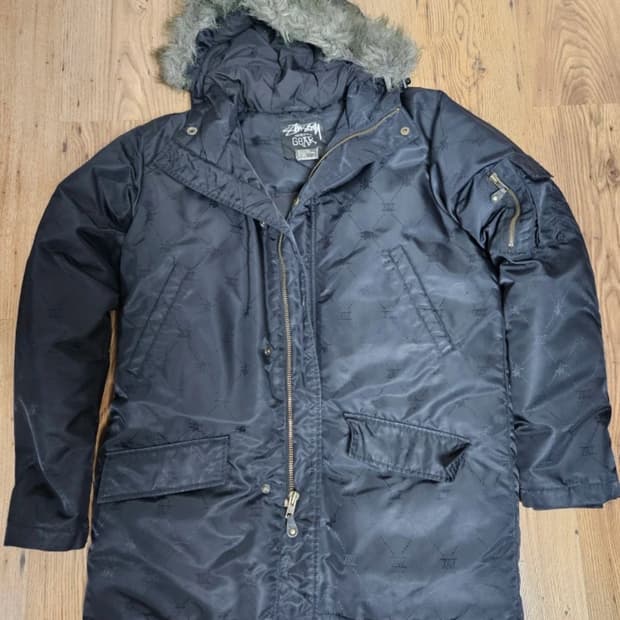 M 빈티지 스투시 패턴 자켓