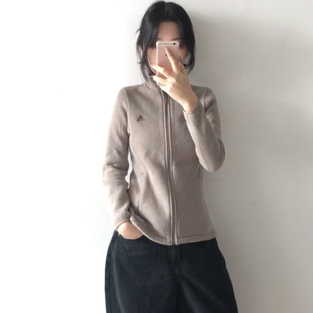 아디다스 삼선 니트집업