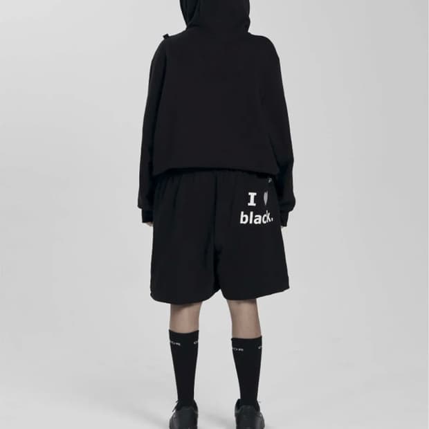 오도어 아이 러브 블랙 팬츠