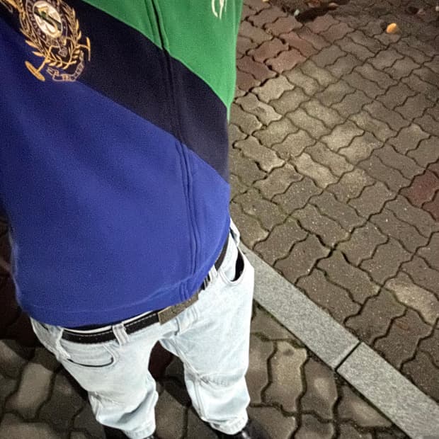 폴로 빅포니 후드티 그린