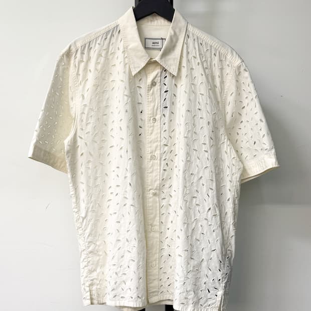 아미 엠브로이더드 하프 셔츠