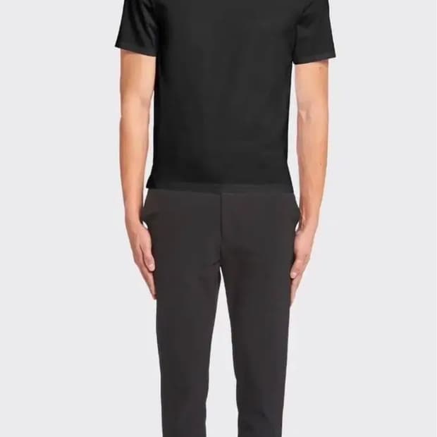 [미개봉 새상품] 프라다 패치 실켓 반팔티셔츠 블랙 L